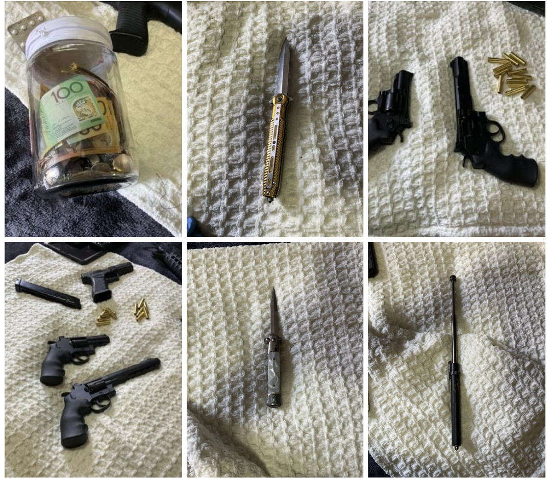 警方在南区多处执行搜查令，查获一批毒品及危险武器（组图） - 4
