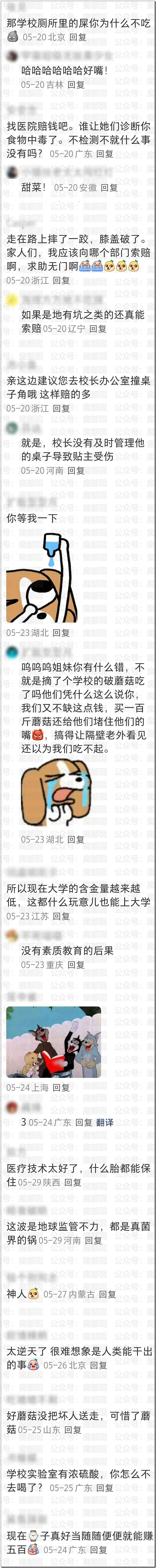 震撼!小仙女自曝在校园采食毒蘑菇中毒,送医后向校方索赔成功(组图) - 35