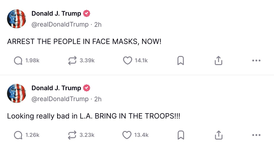 加州失控！“内战”升级！加州起诉特朗普非法调兵进入洛杉矶，特朗普喊话：支持逮捕加州州长（组图） - 15