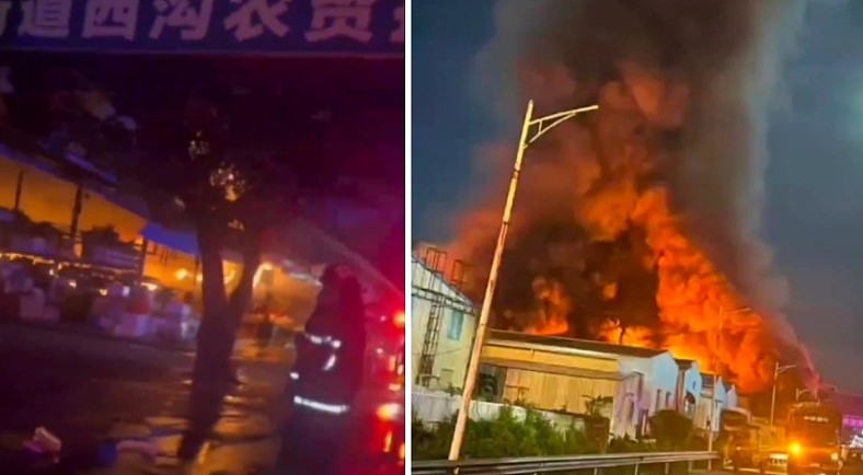 汕头农贸市场大火，母亲外出买药3孩子丧命，小孩曾致电伯父求救（组图） - 1
