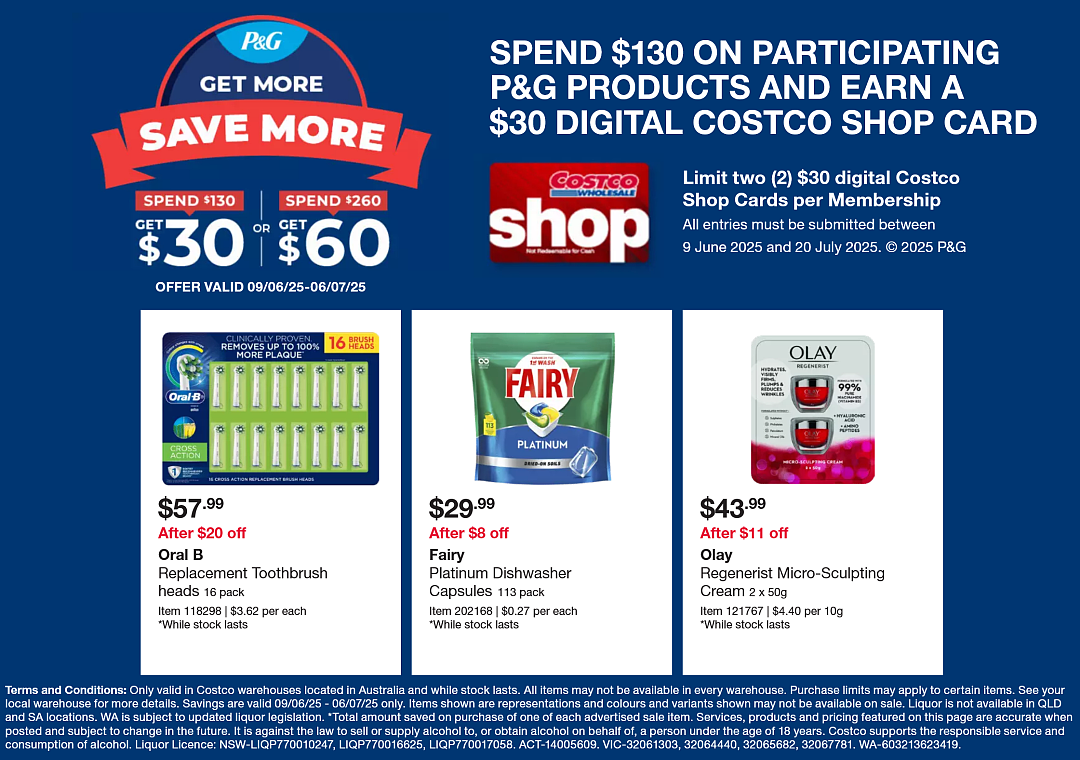 礼物卡满送活动！【Costco】6月9日至7月6日优惠目录（组图） - 1