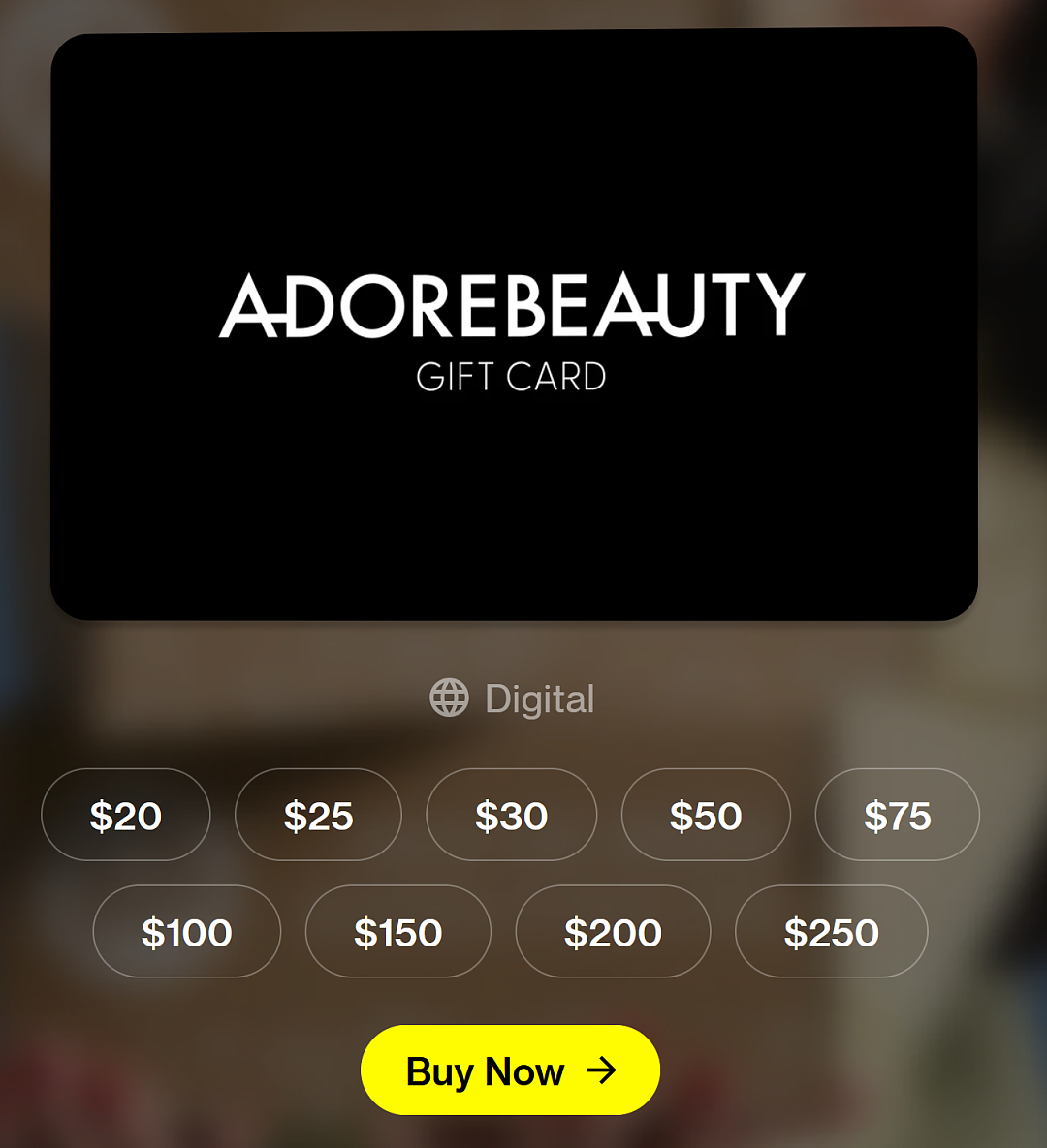 【Adore Beauty】 电子礼物卡特卖（组图） - 1