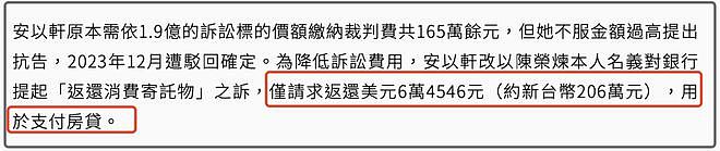 安以轩近况令人唏嘘!想用老公钱还50万房贷,账户却遭冻结还败诉(组图) - 4