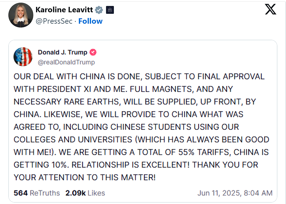 特朗普称美中贸易重回正轨的协议已达成 (视频/组图) - 3