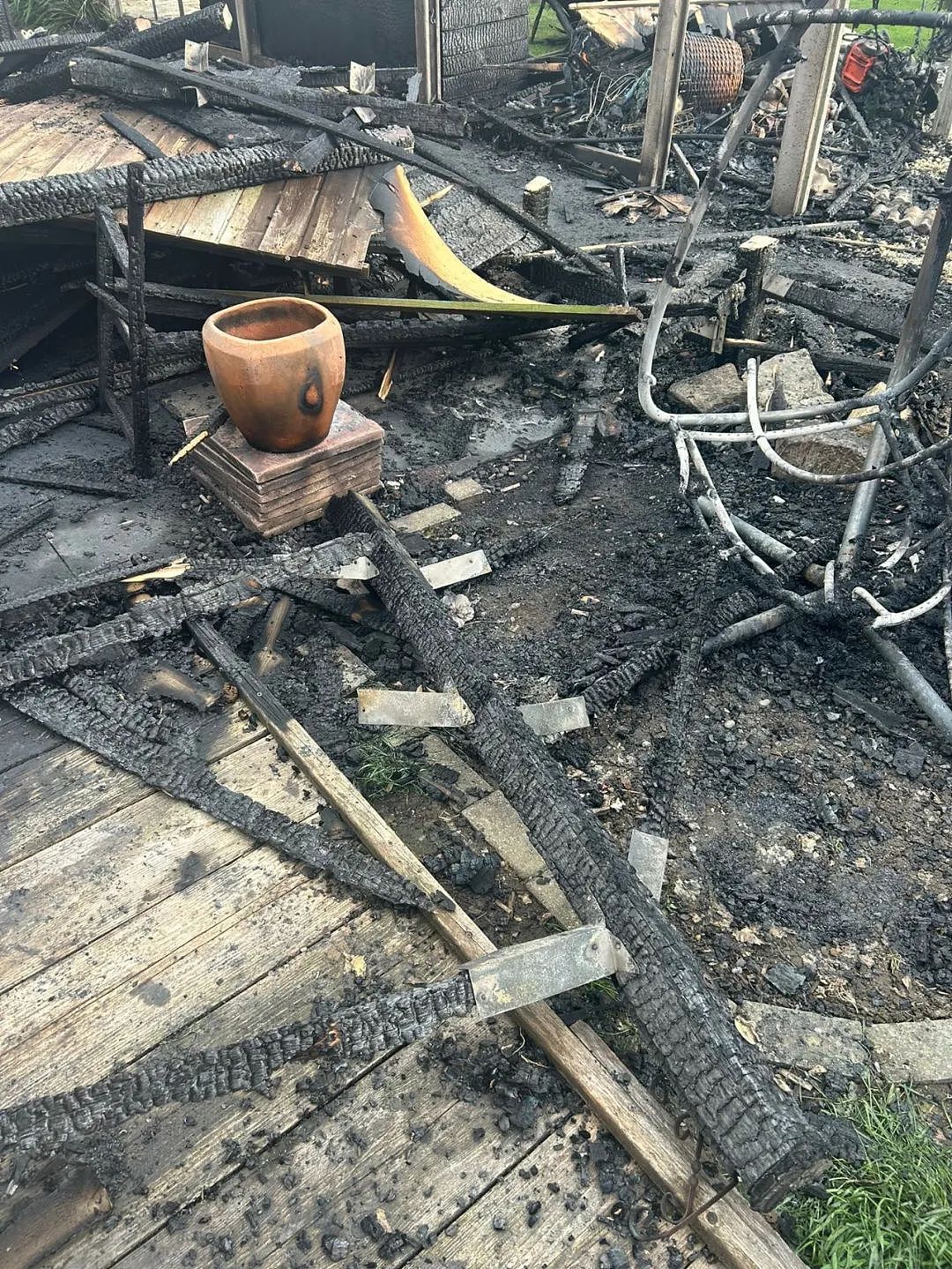 新居还没住热,烧烤成了“烧家”!女子新家花园付之一炬,损失不少!(组图) - 4