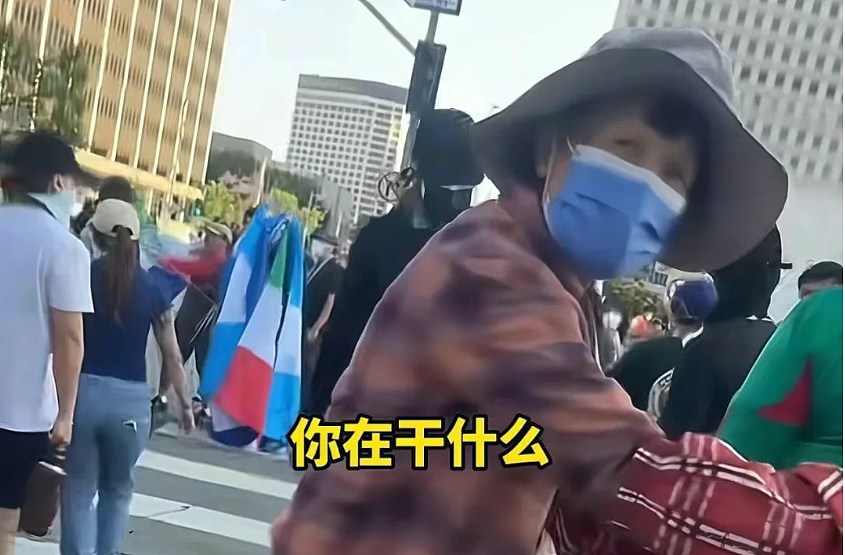 洛杉矶暴乱让一个中国大妈爆红！因为只有她在维护“世界和瓶”（组图） - 9