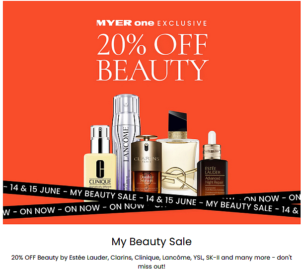 10pm截止!【Myer】8折 + 再减20%(组图) - 1