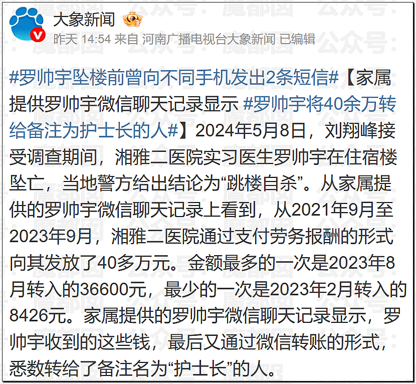真相大白？官方通报“罗帅宇”坠亡详情，1281页材料曝光（组图） - 3