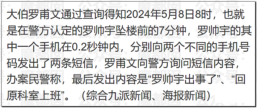 真相大白？官方通报“罗帅宇”坠亡详情，1281页材料曝光（组图） - 4