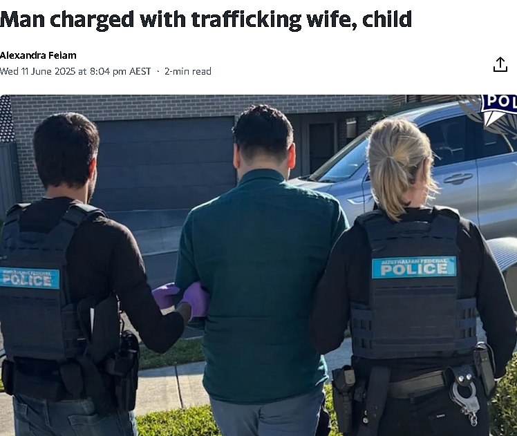太渣!澳洲男子将妻子和1岁孩子“骗出国后抛弃”,刚刚被抓(组图) - 1