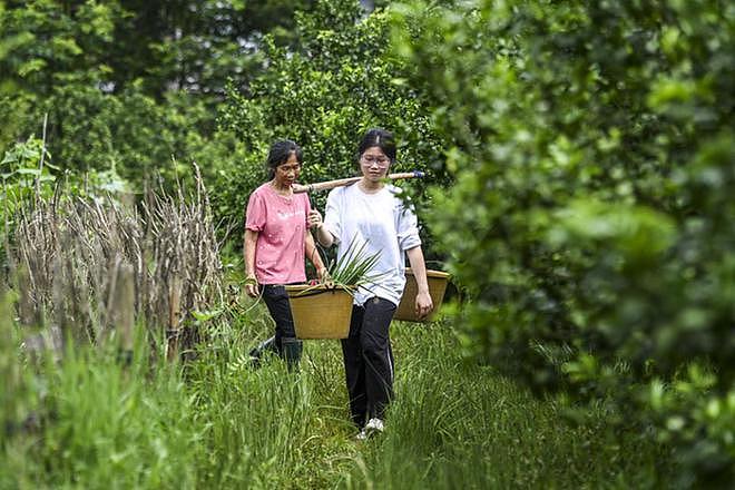 女生高考后挑行李回家火了:找到一份时薪12元暑期工(组图) - 2