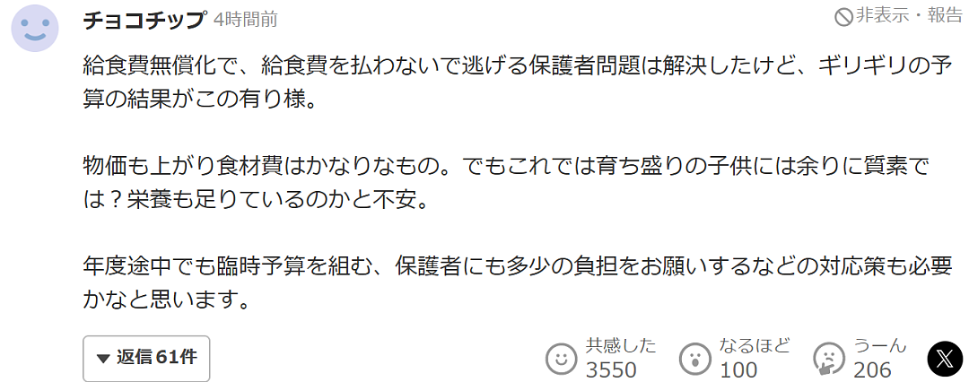 日本小学生营养午餐只有一块鸡块引家长暴怒！网友：比监狱里吃的都差！（组图） - 21
