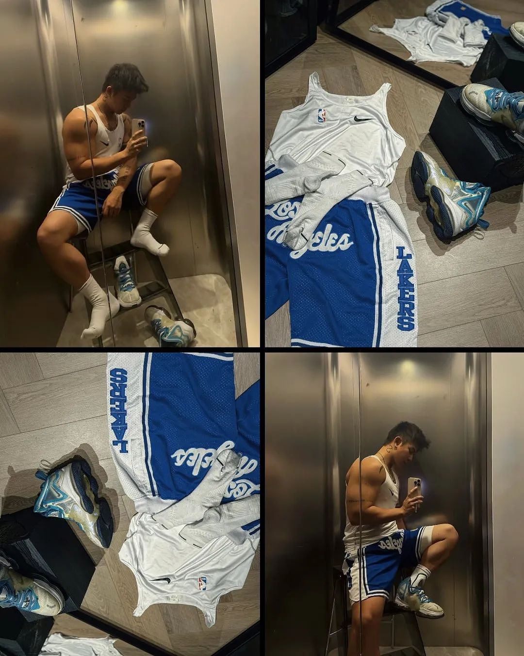 【帅哥】推特爆火肌肉猛男黑皮体育生，白袜大包打桩超持久...（组图） - 8