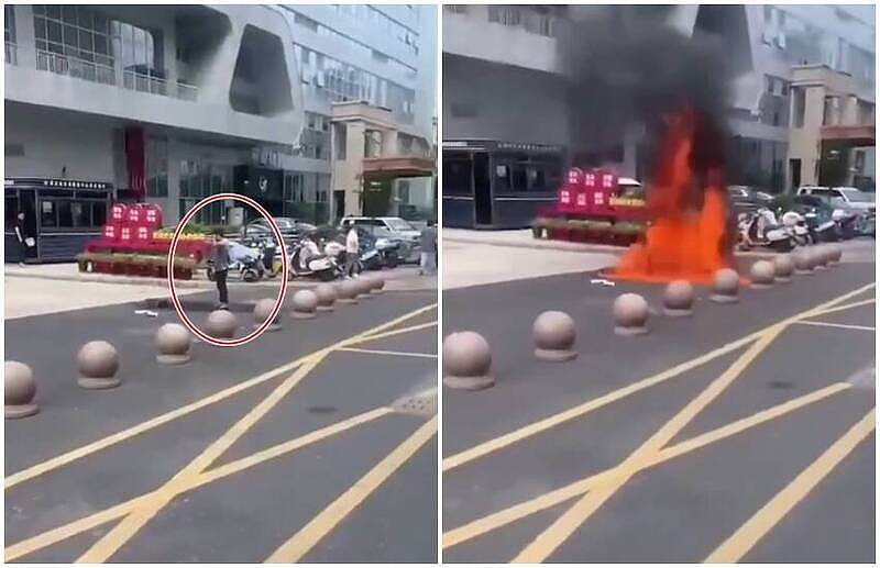 慎入!浙江传1男闯政府机关自焚,场面恐怖!中国媒体全噤声(视频/组图) - 1
