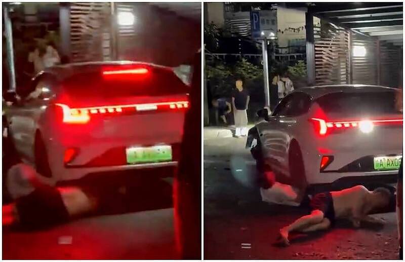 重庆轿车恶意冲撞！驾驶竟倒车狠辗伤者，酿1死4伤（图） - 1