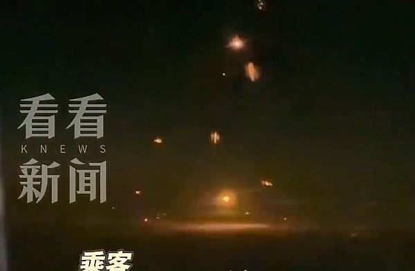 乘客惊问：这是导弹吗？中国网友搭机意外目击以伊空中激战‌（视频/组图） - 2
