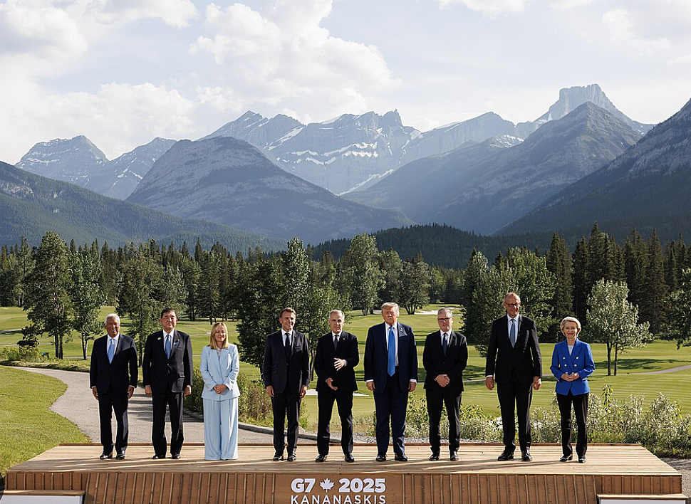 这届G7太抓马，英首相为特朗普弯腰、马克龙被怼懵、意女总理白眼翻到飞（组图） - 1