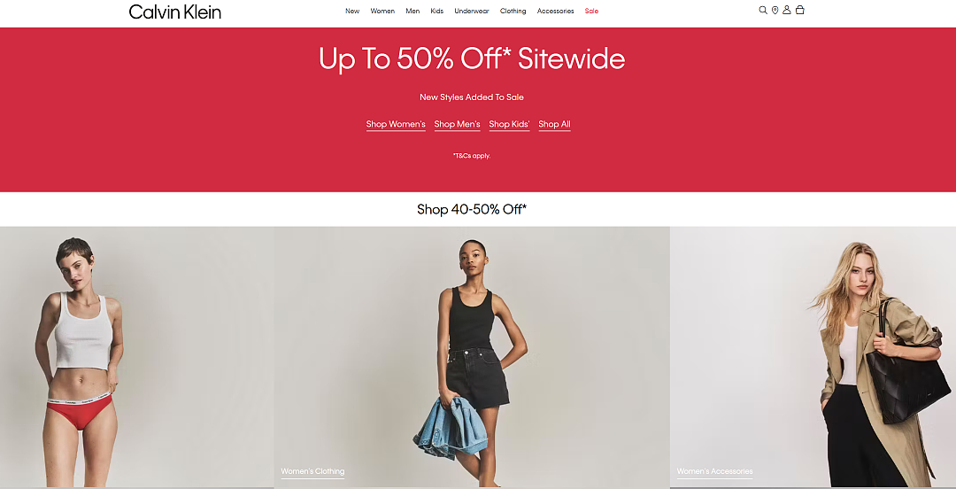 【Calvin Klein】最新折上折特卖 + 再送20刀(组图) - 1