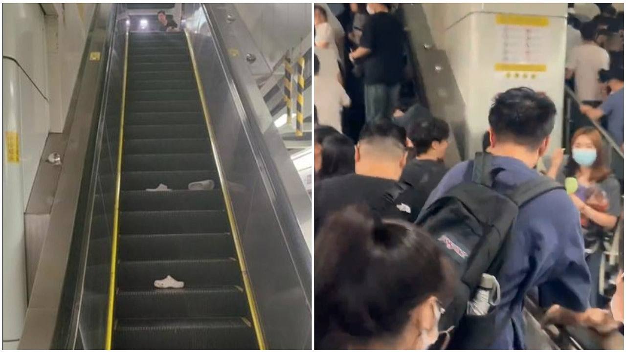 深圳地铁11号线繁忙时间故障传异响,乘客尖叫逃跑险人踩人(视频/组图) - 1
