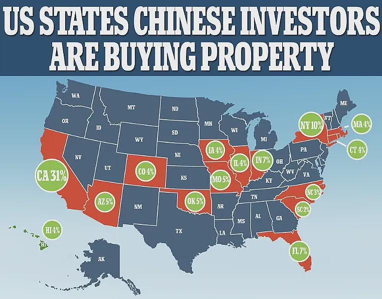 突发！美国多州要立法，禁止中国公民购买房产和当地土地...（组图） - 3
