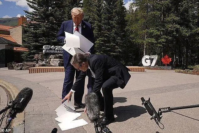 这届G7变吃瓜现场！ 意大利女总理翻白眼，英首相为特朗普折腰，马克龙破防了（组图） - 7