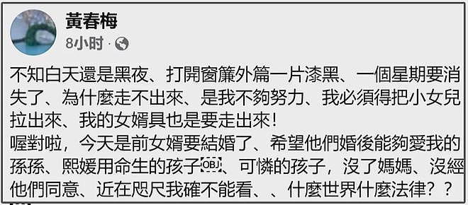 S妈又发文求说好话,不去看外孙反在意舆论,和马筱梅妈妈差距大(组图) - 15