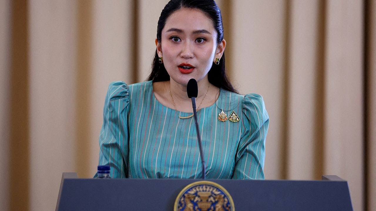 佩通坦陷泰柬通话泄露风波，亲军方泰自豪党退出执政联盟（组图） - 1