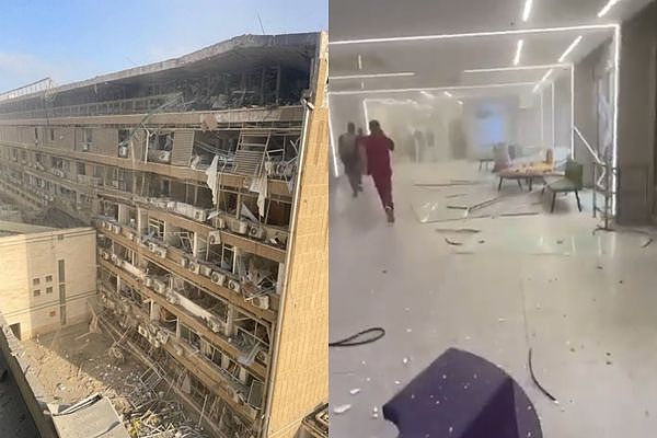 伊朗空袭“以色列南部大医院”!医护惊恐逃窜画面曝光,死伤不明(视频/图) - 1