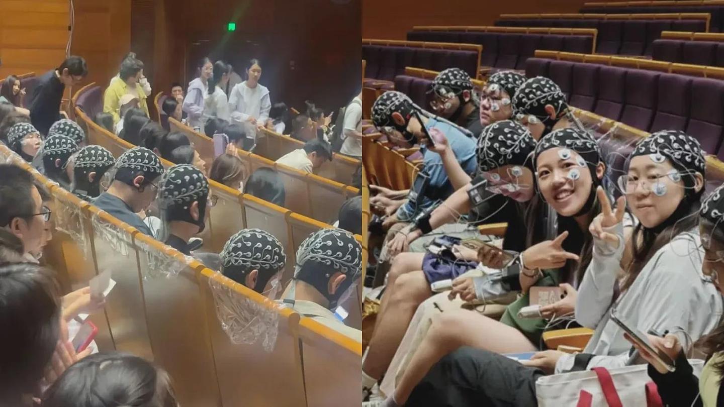 清华惊现神秘高科技组织，为啥学生都戴神奇发帽？（组图） - 1