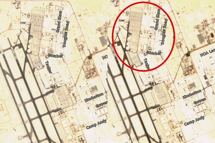 美军悄撤40架军机!卡达基地“全部清空”卫星照曝光(视频/组图) - 1