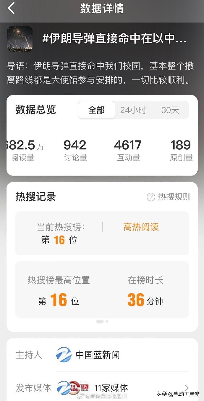 中国留学生曝校园遭伊朗导弹击中!报道冲上热搜第一,挨批后下架(组图) - 2