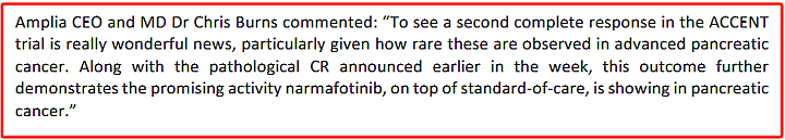 【异动股】一举暴涨190%！Amplia Therapeutics (ASX：ATX)ACCENT试验第二位胰腺癌患者完全缓解 - 3