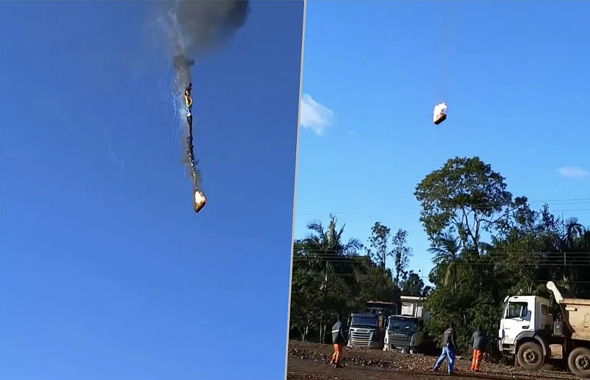 恐怖视频曝光!巴西热气球着火酿惨剧,至少8死,多人跳空逃生(视频//组图) - 3