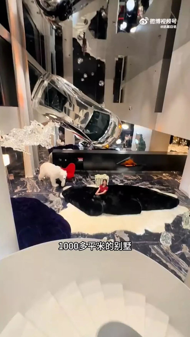 女网红万呎超级豪宅3000万跑车挂墙上,炫富下场惨(组图) - 3
