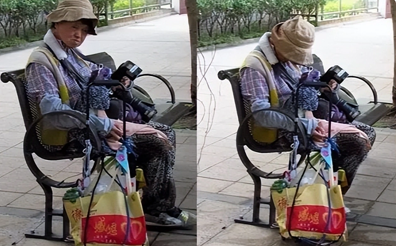 周润发姐姐被偶遇,严重驼背步履蹒跚!网友:以为是流浪汉(组图) - 4