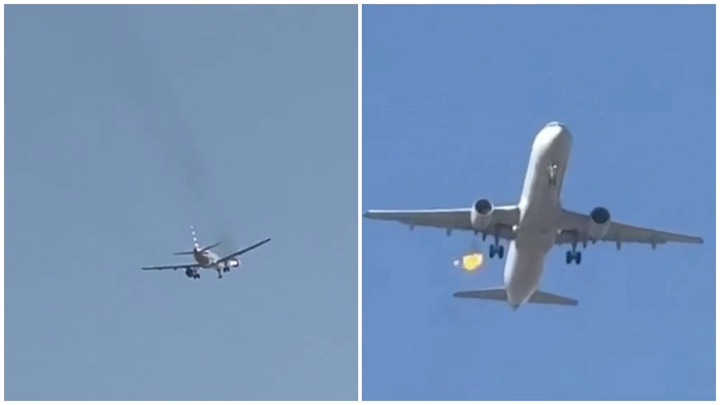 美国航空公司客机起飞后右引擎疑起火，急返拉斯维加斯机场（视频/组图） - 1