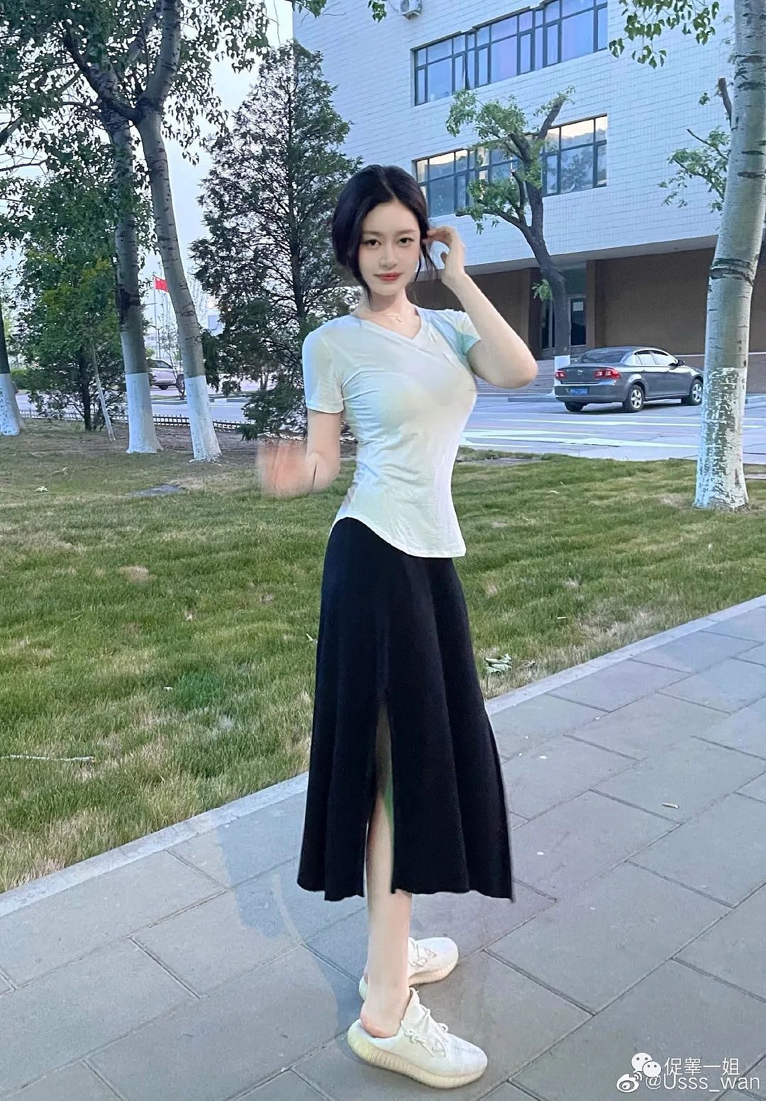 【美女】171cm“朱珠”脱下制服穿上包豚裙！这画面太美我不敢看…（组图） - 13