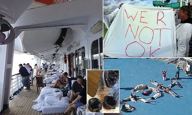 吐了! 豪华邮轮成“屎船“ ,厕所全崩污水倒灌淹到脚踝,4000人绝望被困4天(组图) - 5