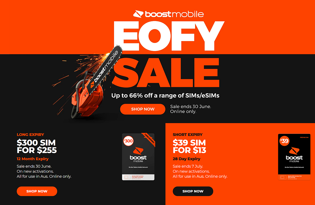 即将截止！【Boost Mobile】手机预付卡财年末特卖（组图） - 1