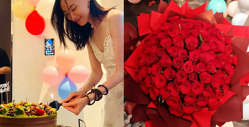 梁洛施生日晒99朵玫瑰! 牵手新男友秀恩爱, 不嫁豪门却活成人生赢家(组图) - 33