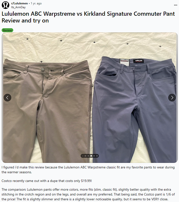 不忍了！Lululemon 怒告Costco侵权抄袭：“叫你抄！叫你抄！”（组图） - 4