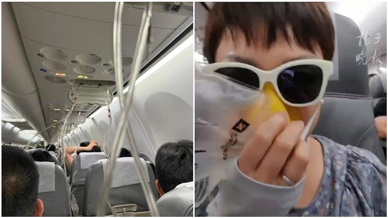 日航飞东京航班10分钟骤降8000米！乘客戴氧气罩写遗书：考虑好生后事（视频/组图） - 1
