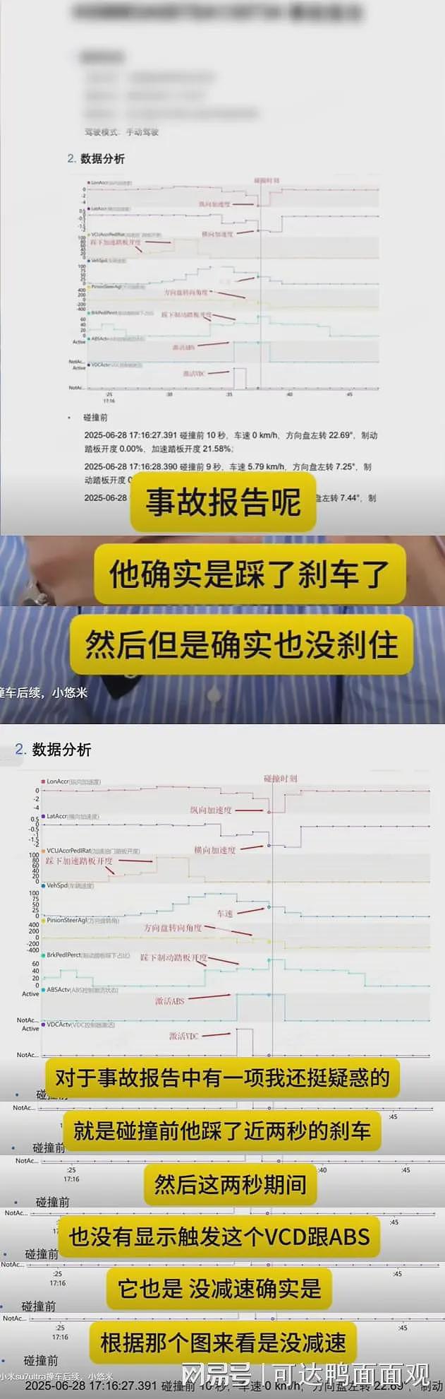 女网红穿高跟鞋开小米su7 ultra撞车，第一时间自拍：刹车失灵了（视频/组图） - 10
