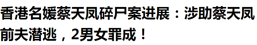 蔡天凤案迎来重大曙光！两人被判有罪，但已选择上诉（组图） - 4