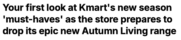 要剁手了！Kmart7月秋冬新品抢先看：高颜值+高性价比，15刀爆款预定抢空！（组图） - 1