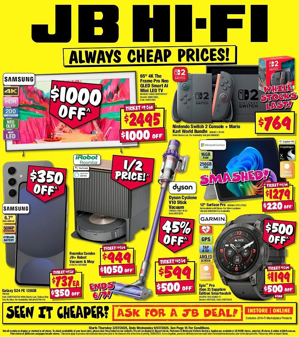 【JB Hi-Fi】7月3日至9日优惠目录（组图） - 1