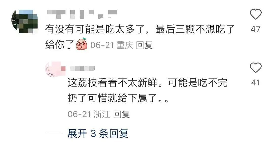 【爆笑】男领导给我三个荔枝是暗示我当3吗？网友：是让你三天内离职（组图） - 9