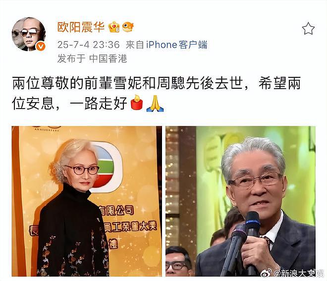 众星悼念周骢雪妮，两人演夫妻吻脸成追忆，网友呼吁重播创世纪（组图） - 8
