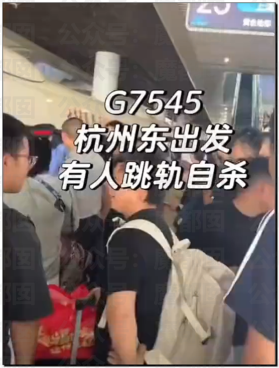 热搜第一！杭州东站一男子卧轨自杀，高铁避之不及吓坏众人（组图） - 6