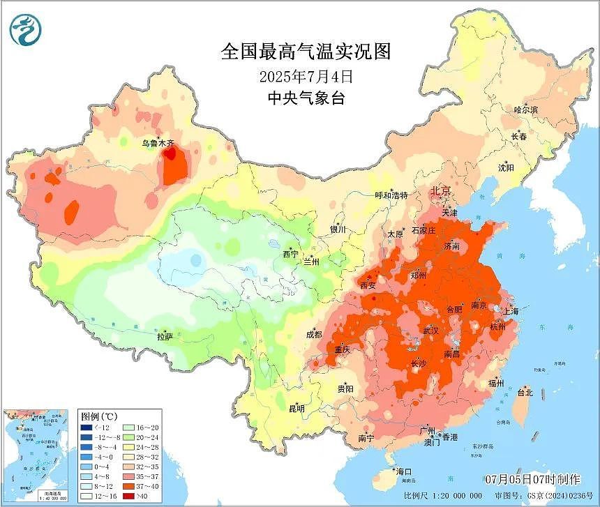 中国多地高温超40度，逾200万平方公里35度以上 - 1